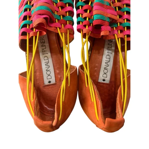 Donald Pliner Colorful Slip On Shoes Size 8 Casual Women's Flats Summer - Picture 4 of 6